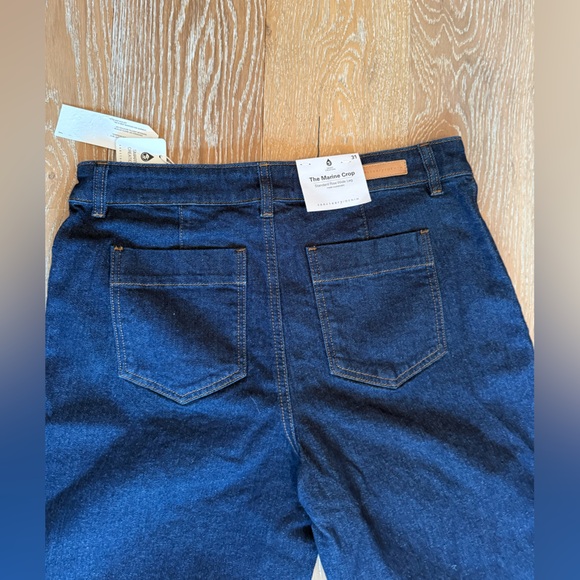 Sanctuary The Marine Denim Wide Leg Cropped Jeans NWT! - Picture 10 of 15